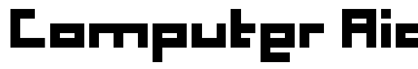 Computer Aid font preview